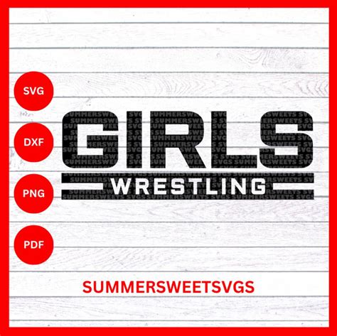 Girls Wrestling Svg Wrestler Svg Wrestling Shirt Cut File Team