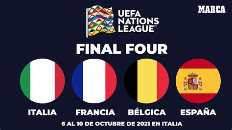 Nations League Francia España Italia Y Bélgica Jugarán La Final Four