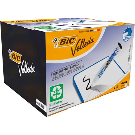 He Bic Velleda Dry Wipe Markers Black Pack Of Hope