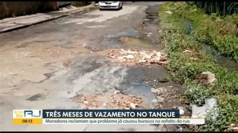 V Deo Vazamento No Tanque Traz Problemas Para Moradores Bom Dia Rio G