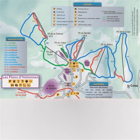 Les Plans D Hotonnes Plateau De Retord Plan Des Pistes De Ski Les