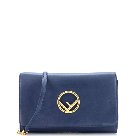 fendi    wallet  chain leather smart closet
