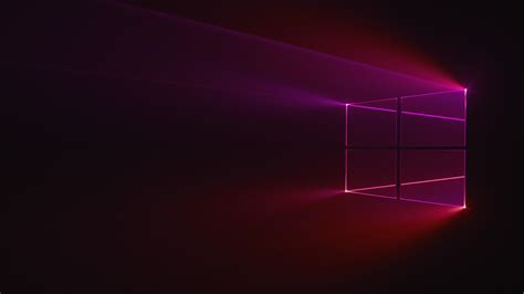 Microsoft Windows 10 Pink Wallpaper