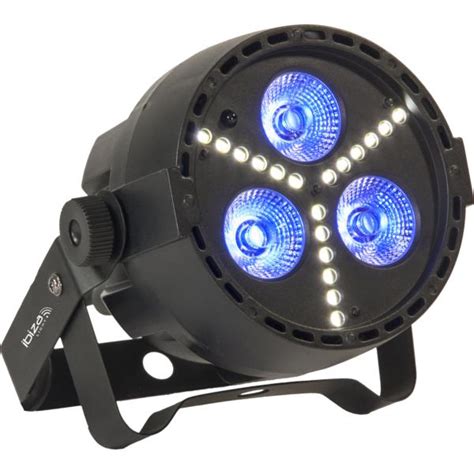 IBIZA Light PAR MINI STR Projecteur PAR Led 3x 4W RGBW Effet