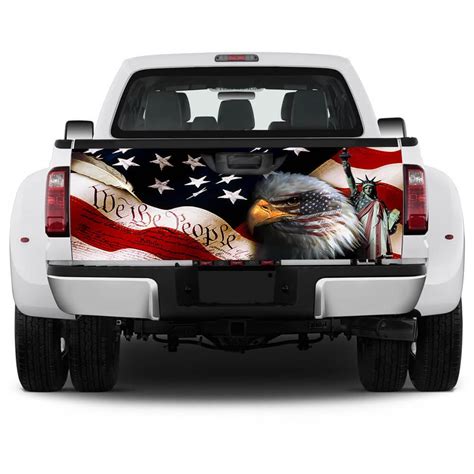 We The People America Truck Tailgate Decal Sticker Wrap Flagwix