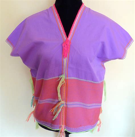 Sale Handmade Thai Huipil Blouse Tunic Vintage Hilltribe Handwoven