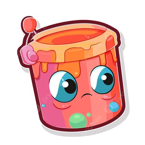 Lindo Cubo De Gelatina Con La Palabra Gelatina En él Clipart Vector Png Diseño De Pegatinas