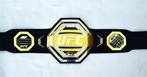 UFC Championship Belt Black Leather Gold Tone Brass Made - Etsy