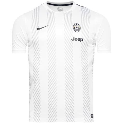 Juventus Trainings T Shirt Squad Pre Match Weiß Schwarz