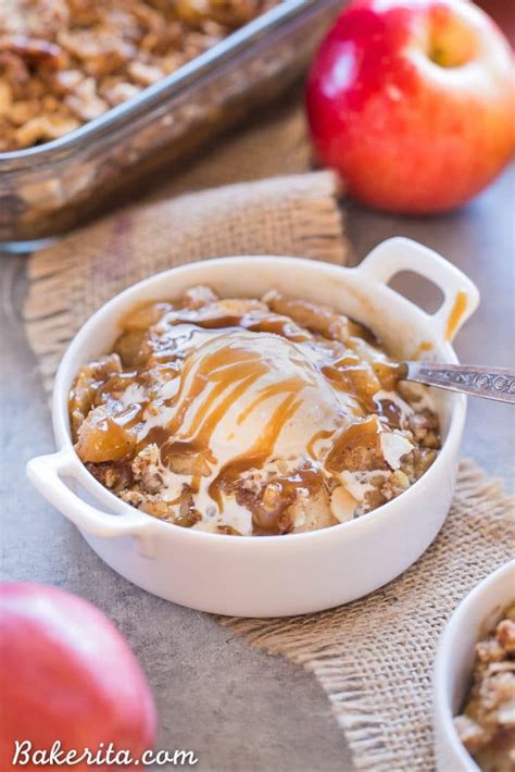 Pear Apple Crisp Gluten Free Paleo Vegan • Bakerita