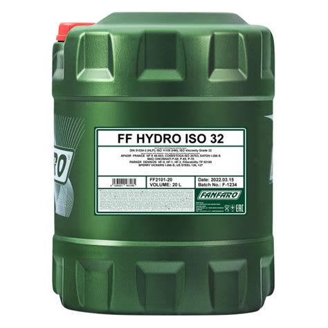 20 Liter FANFARO Hydro ISO 32 Hydrauliköl HLP 32 Hydraulic Oil