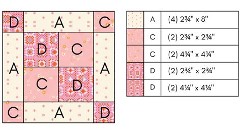 Let S Make A Framed Four Patch Quilt Block Stacey Lee Creative