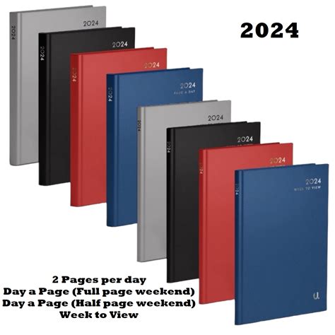 2024 Diary A4 A5 A6 Slim Pocket Diaries Desk Diaries Outdated No