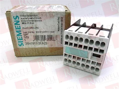 3RH1911 2FA22 By SIEMENS Buy Or Repair At Radwell Radwell Co Uk