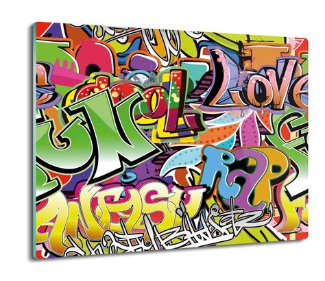 druk osłona splashback Graffiti napisy mur 60x52 ArtprintCave