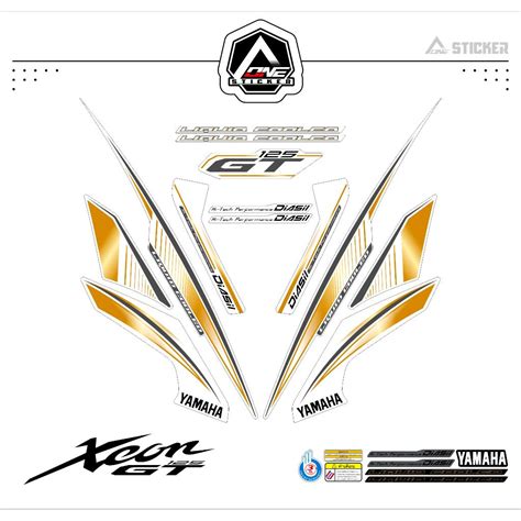 Jual STIKER STRIPING XEON GT 125 MOTIF 13 STIKER STICKER XEON GT