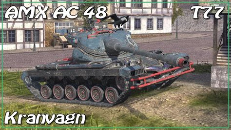 AMX AC 48 T77 Cannonball Kranvagn WoT Blitz SR YouTube