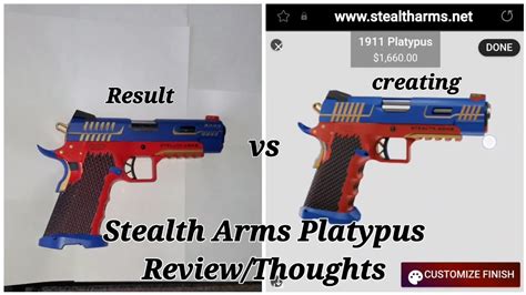 Stealth Arms Platypus 1911 Review Thoughts YouTube