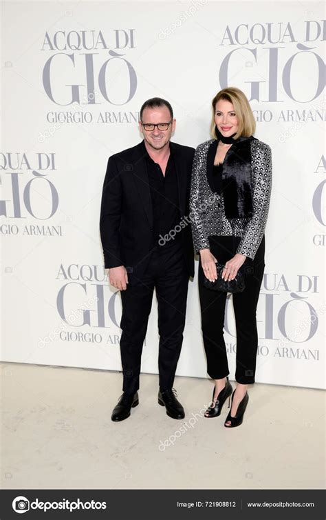 Predrag Peda Mijatovic Aneta Milicevic Posando Durante Evento Giorgio