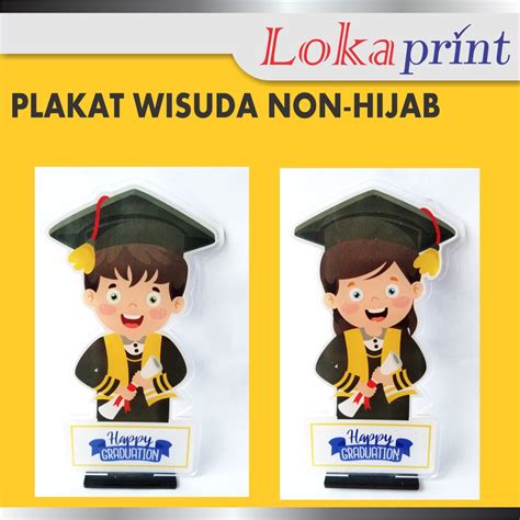 Jual Non Hijab Piala Wisuda Piala Kelulusan Piala Tk Wisuda Kartun