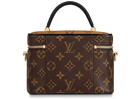 Louis Vuitton Vanity Monogram Reverse Pm Brown In Coated Canvascalfskin With Gold Tone Us