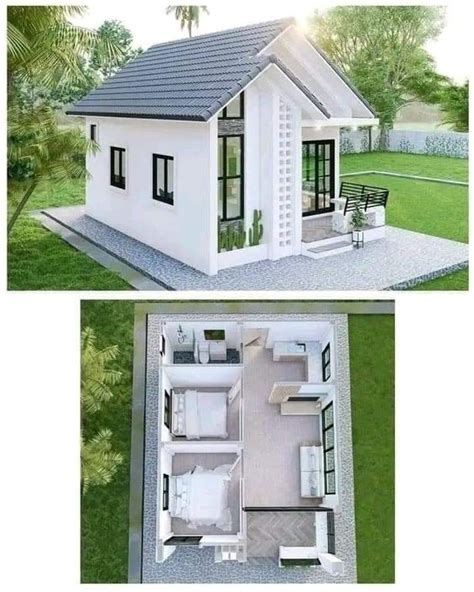 Efficient 2 Bedroom Tiny House Plans & Designs