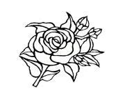 Coloriage Roses Jecolorie