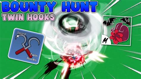 Twin Hooks Sanguine Art Combo Bounty Hunting Blox Fruits Youtube