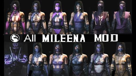 Mortal Kombat X All MILEENA MKX Costume Skin PC Mod MKX MKXL | Skin ...