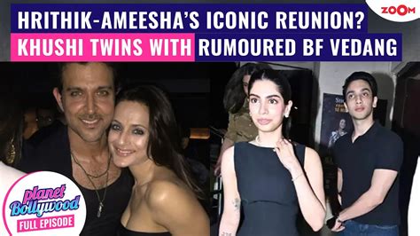 Hrithik Roshan REUNITES With Ameesha Patel Khushi Kapoor TWINS With