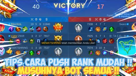 CARA PUSH RANK PAKAI VPN MUDAH DAN CEPAT NAIK TIER RANK VPN MOBILE