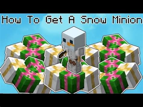 HOW TO GET SNOW MINION IN HYPIXEL YouTube