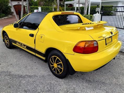 1994 Honda Del Sol 2 Door Convertible 1993 1995 Yellow Low Miles Mint