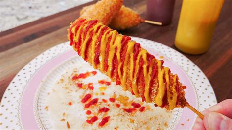 Korean Street Cheese Corn Dogs Recipe & Video - Seonkyoung Longest