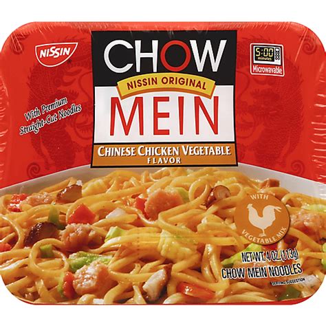 Nissin Chow Mein Premium Chinese Chicken Vegetable Chow Mein Noodles ...