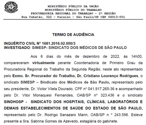 Termo De Ajustamento De Conduta Tac Médicos