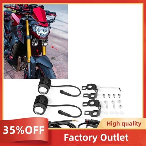 Motorcycle High Power Lens Spotlight K Led Dual Color External