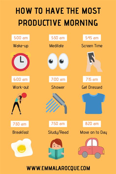 Productive Morning Routine College Morning Routine Healthy Morning