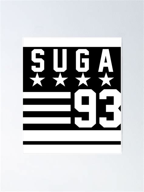 Bts Suga 93 Poster By Dexta Redbubble