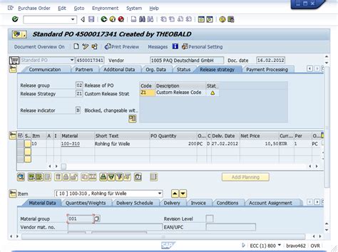 Purchase Order Release In Sap Theobald Software Online Help