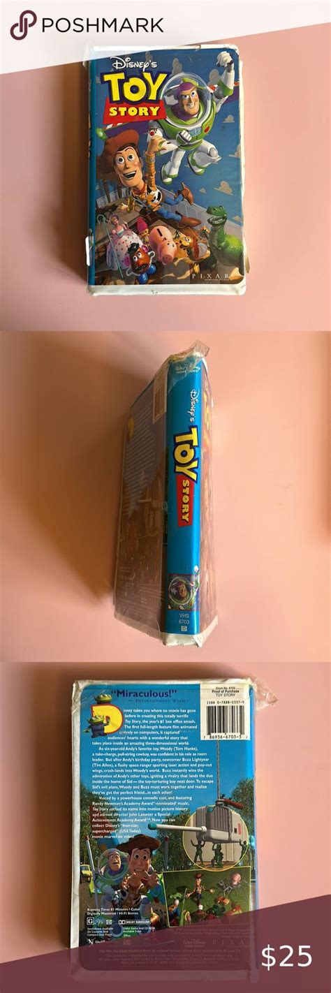 Disney Pixar Toy Story 1995 on VHS | Toy story 1995, Pixar toys, Toy story