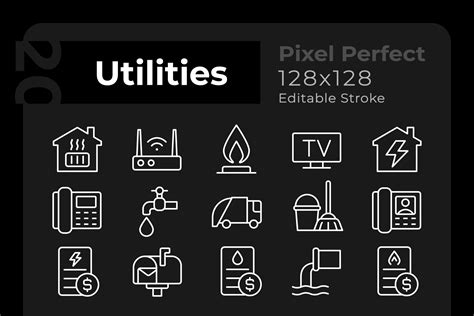 public utilities icon pack   tools equipment icons svg png