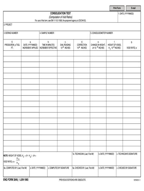 Fillable Online Publications Usace Army Eng Form Consolidation