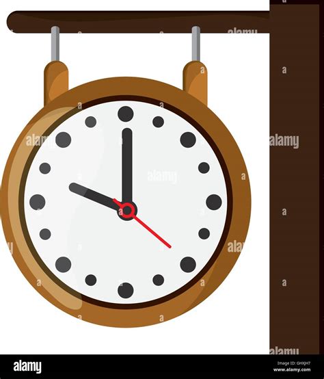 Chrome Wall Clock Stock Vector Images Alamy