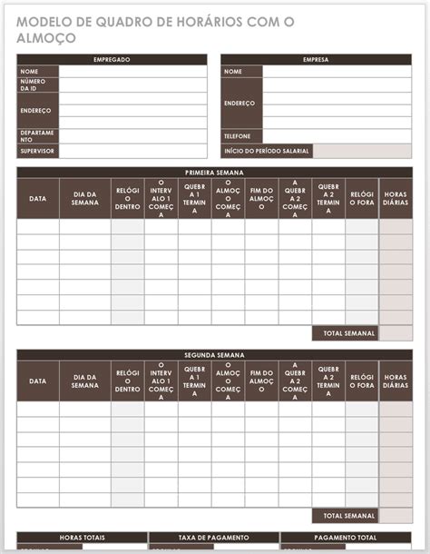 17 modelos gratuitos de planilha de horas e cartão de ponto Smartsheet