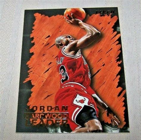 1996 97 Fleer Hardwood Leader Michael Jordan 123 Chicago Bulls HOF