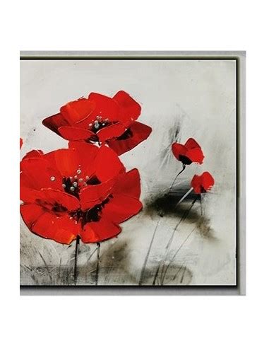 TABLEAU TOILE COQUELICOT ROUGE