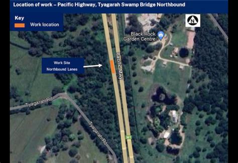 Delays Expected On Pacific Highway At Tyagarah Northbound From Tomorrow