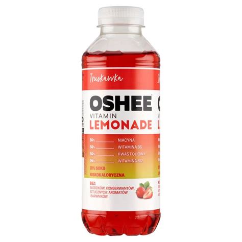 Oshee Vitamin Lemonade Zero O Smaku Truskawkowym Ml Arena Pl