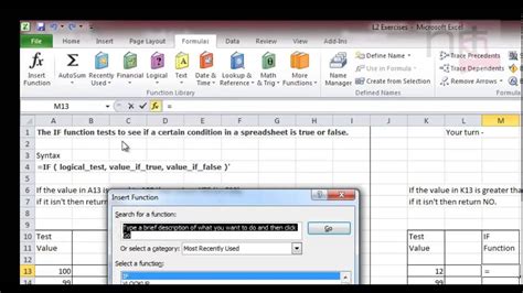 Ict Tip Of The Week Simple If Formulas In Excel For Functional Skills